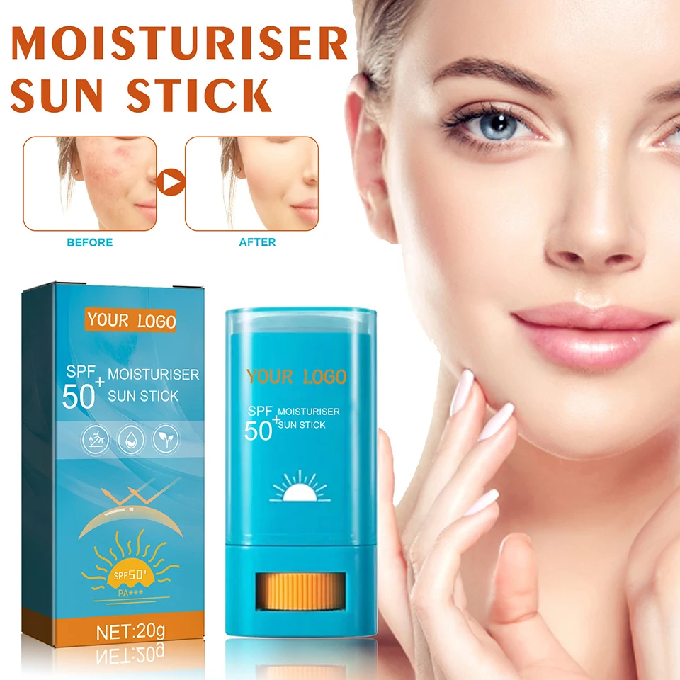 OEM Herbal & Organic SPF PA50+++ UVA UVB Waterproof Moisturising Sunscreen Stick Sun Block Cream Stick for Women and Men