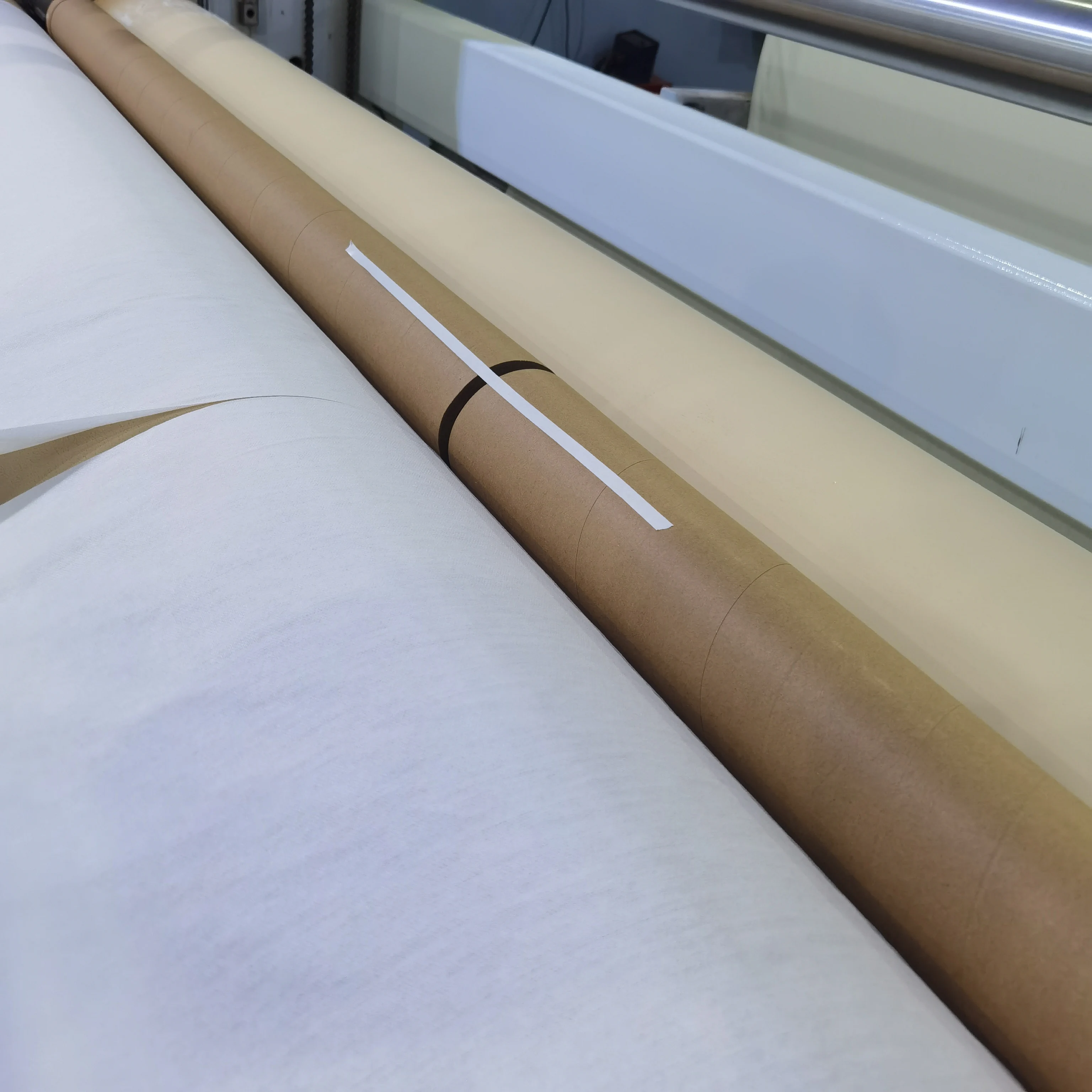 35gsm-90gsm 50%polyester 50%woodpulp Spunlace Nonwoven Parallel Cross Emboss Spunlace Nonwoven  Fabric Factory