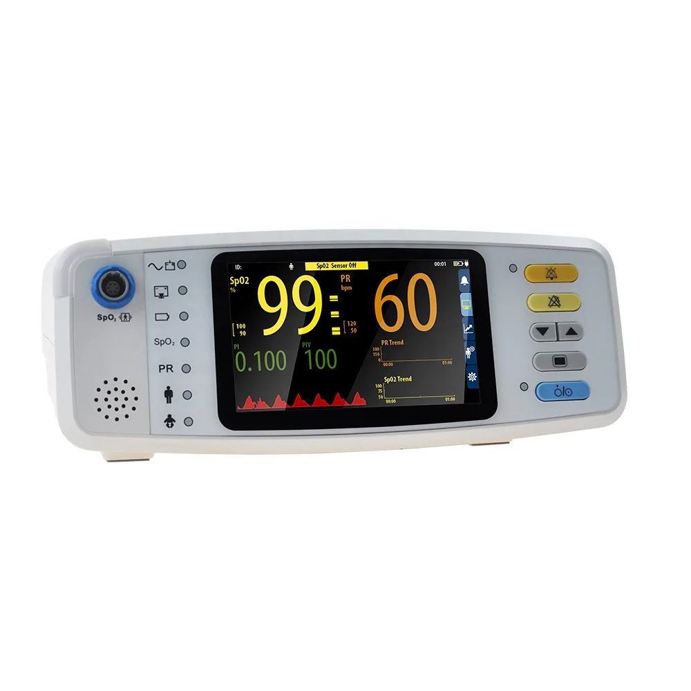 CE/ISO Hot sale TFT Patient Vital Signs Monitor multi-parameters Healthcare for ICU, Emergency, Sickbed-guardianship