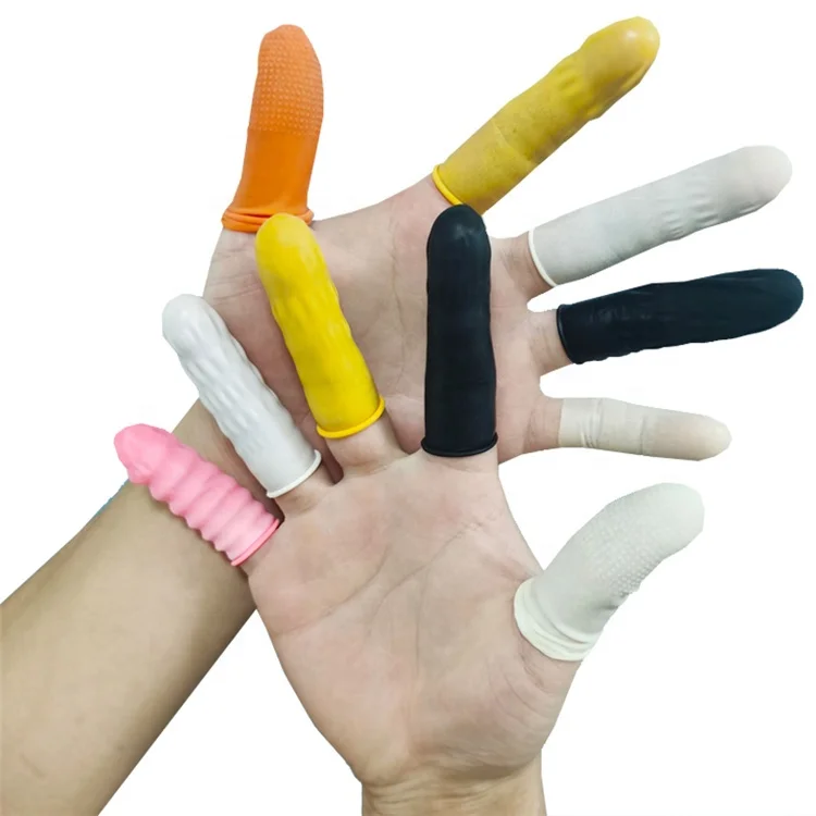 1000pcs (Medium) Anti-Static Fingertips Protective Electronic Jewelry Cleaning Disposable Latex Fingertip Gloves Finger Cots
