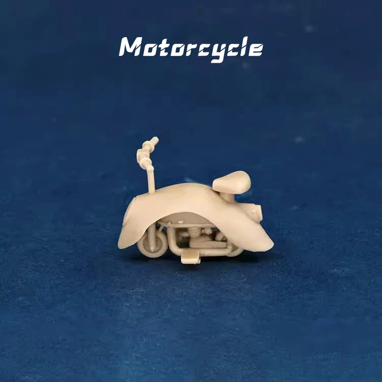 1/64 Motorcycle Modify The Without Stand Model Car Diorama Uncolored Resin Garage Scene Decoration Simulation Scene Toy