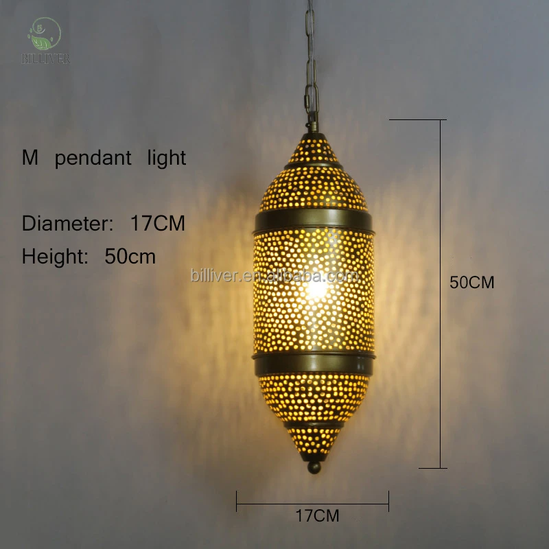 Simple lanterns iron hollow-out Islamic chandeliers custom hotel restaurant with bronze Morocco chandeliers&pendant lights