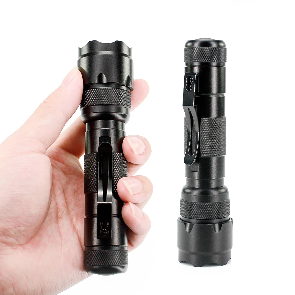 custom logo color aluminum flashlight hand lamp 5 mode small T6 led torch light