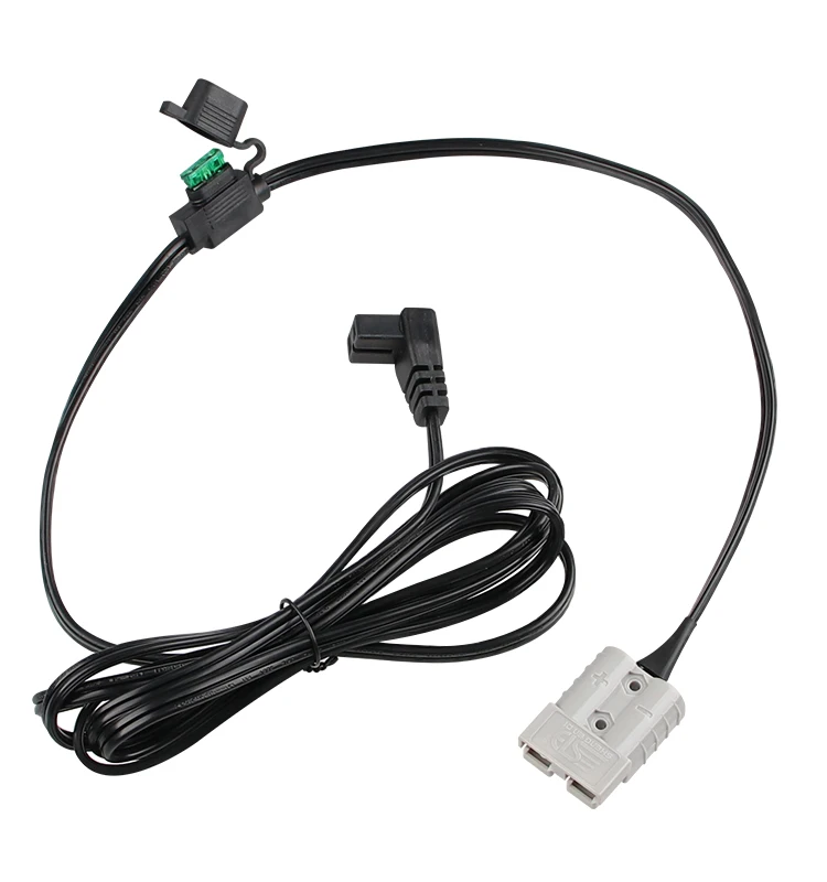 Australia high current safety power connector plug 2 pin electric cable with fuse holder for  mini fridge
