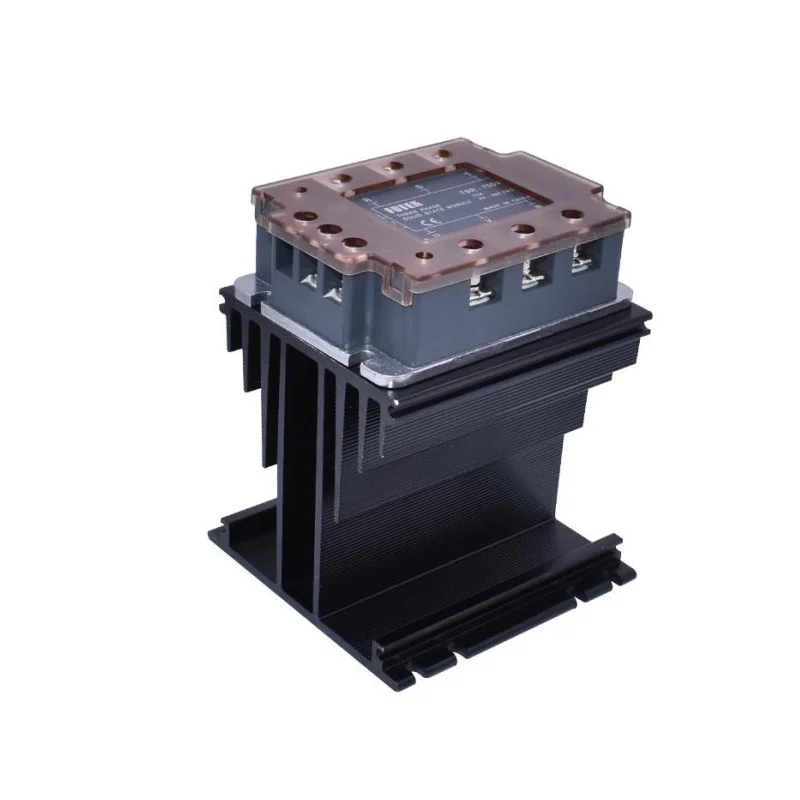Fotek TSR-40DA-H High Voltage Three-Phase Solid-State Relay Module 25A/40A/50A/75A-H DC Control SSR Auto Protective Use Sealed