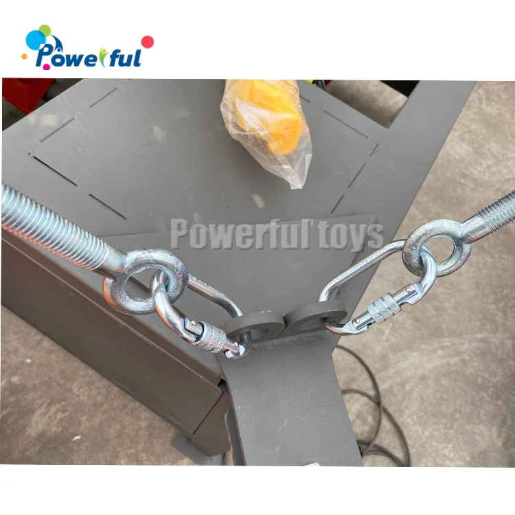 4 Station Bungee Jumping Trampoline Outdoor Amusement Park Inflatable Sport Games Bungee Trampoline