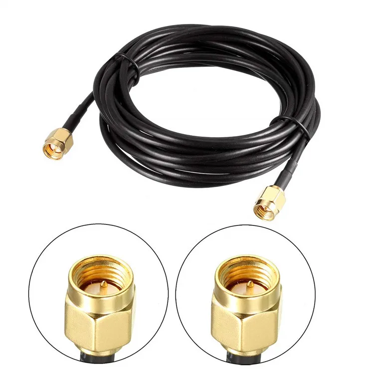 SMA-Male to SMA-Male Coaxial Cable 50 ohm RG174 low-loss cable