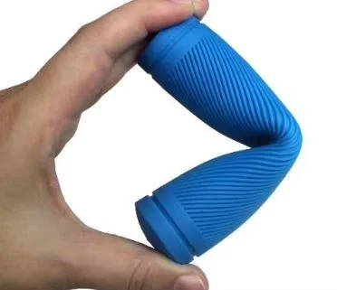 Convenient Double Lock-On Aluminum Rubber Bike Handlebar Cover for Kids for Road Cycling and Mountain Biking