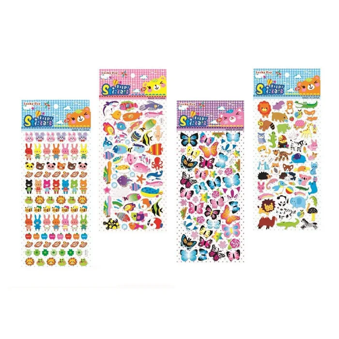 Puffy Stickers for Rewarding Gifts Scrapbooking Decor Arts Crafts includes Animals Numbers 3D Stickers for Kids and Toddlers