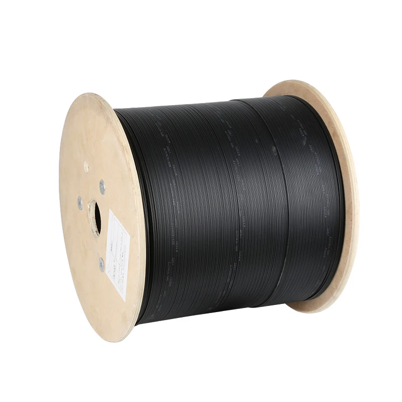 Plywood Drumfiber Optic Cable Single Mode Indoor FIBER Optic High Quality 1 CORE 1km 2km 3km Galvanized Steel 15 Years 5mm*2mm