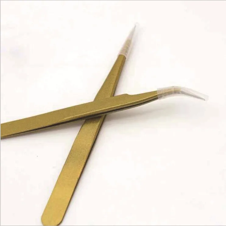 
Eyelash extension tweezers case private label volume tweezers russian rainbow 