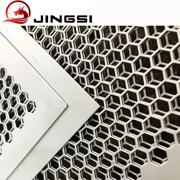 Stainless Steel Honeycomb Perforated Mesh For Facade