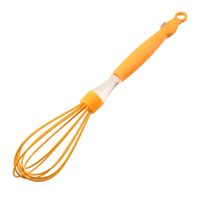 Customized Silicone Egg Whisk Food Grade Kitchenware Tooling Safe Egg Beater Household Baking Tool