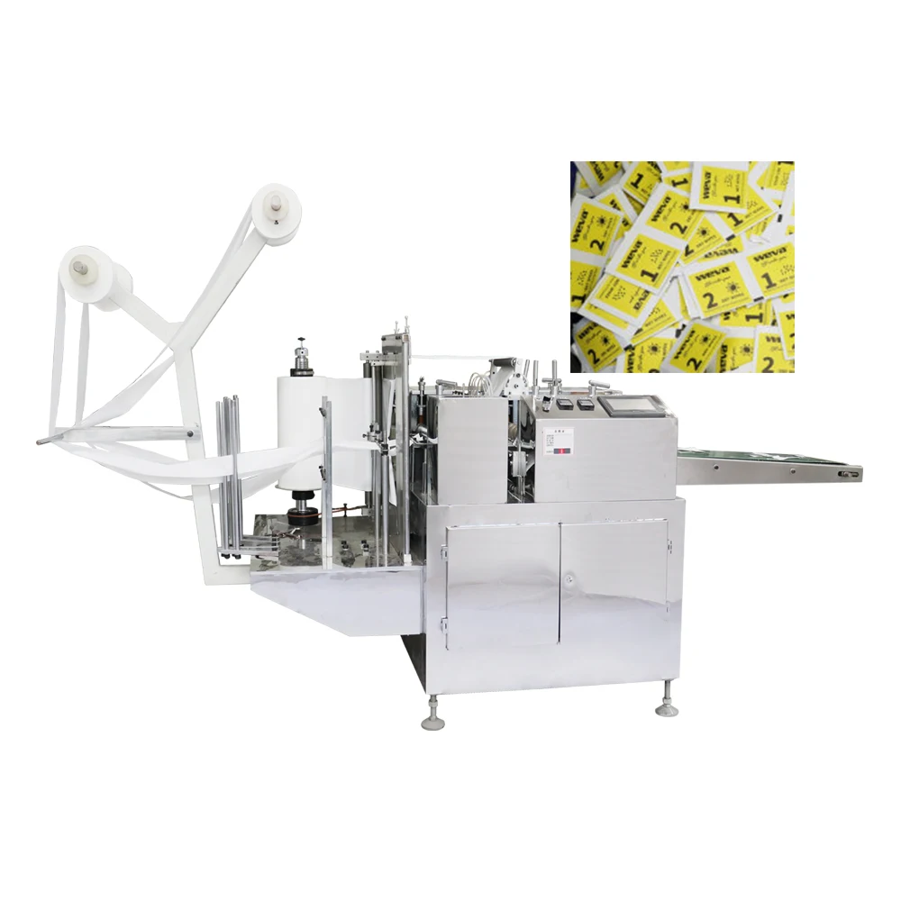 Alcohol Swab Machinery Alcohol Cotton Swab Pad Alcohol Cotton Sheet Packaging Machine Four Side Seal Packing Machine