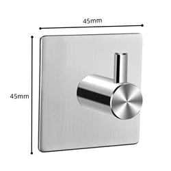 Hot Selling Removable Stainless Steel Shower Room Bathroom Towel Clothes Storage Hooks