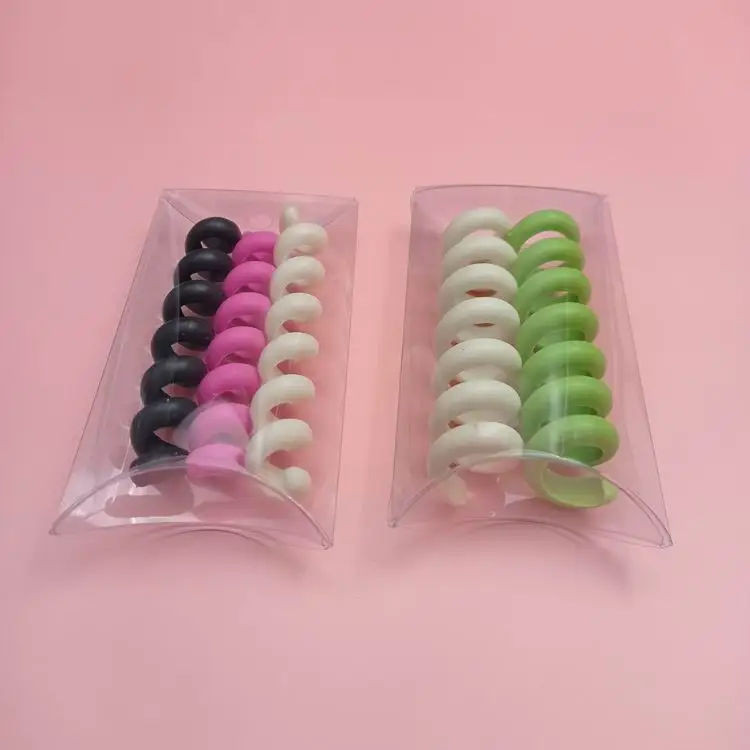 clear acetate plastic printed pillow box for gift/hardware/electronic/toy/scafts