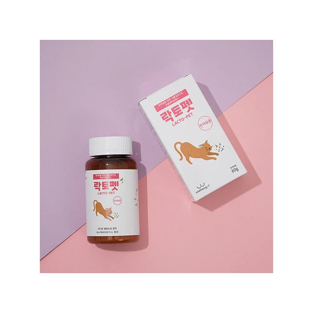 Korean High Quality Top Selling Vegetable-origin Probiotics Digestive Support Cat Probiotics Supplement Lacto Pet for Cat