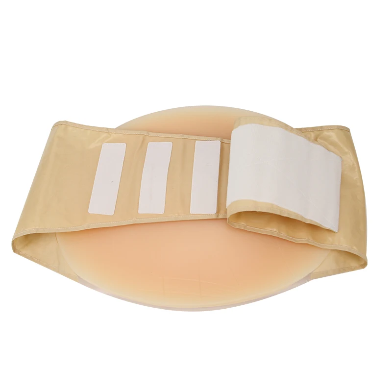 Huge Realistic False Pregnant Tummy Cotton Filler High Simulation Artificial Fake Silicone Pregnant Belly For crossdresser