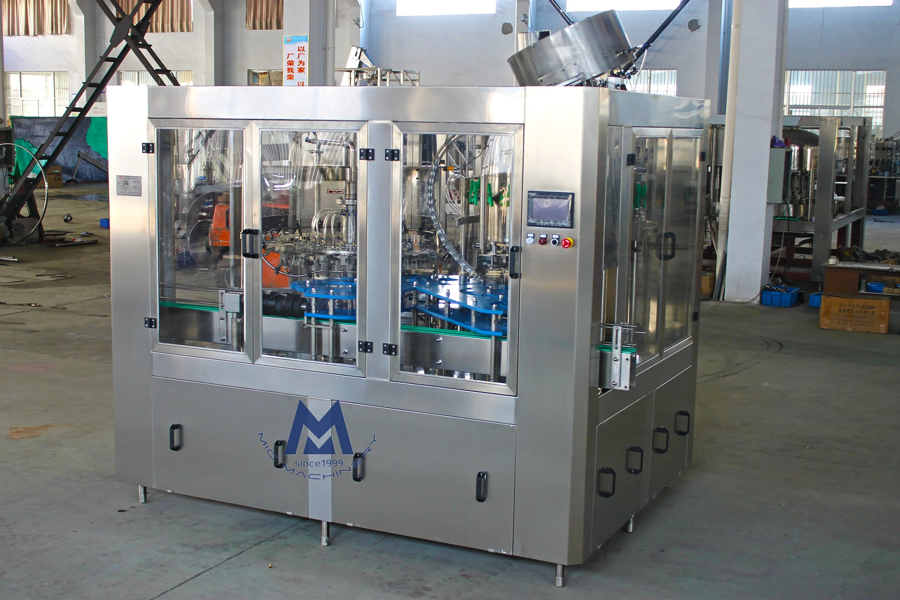 Automatic white alcohol wine alcoholic drink bottling line glass bottle vodka filling machine
