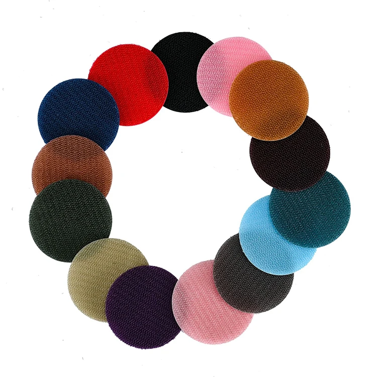 Custom Various Shapes Colors 3M Round Velcro Bulk Velcro Tape Self Adhesive Pair Velcro Dots