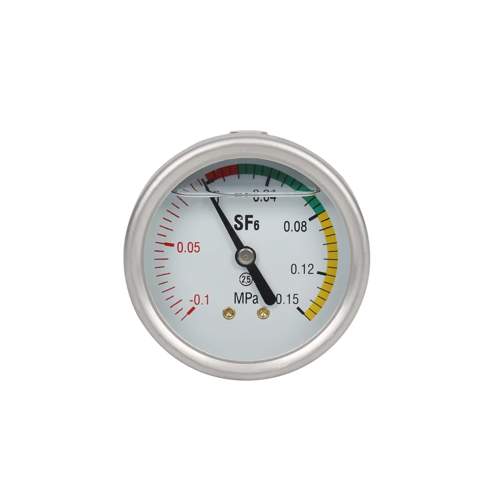 seismic vacuum stainless pressure gauge