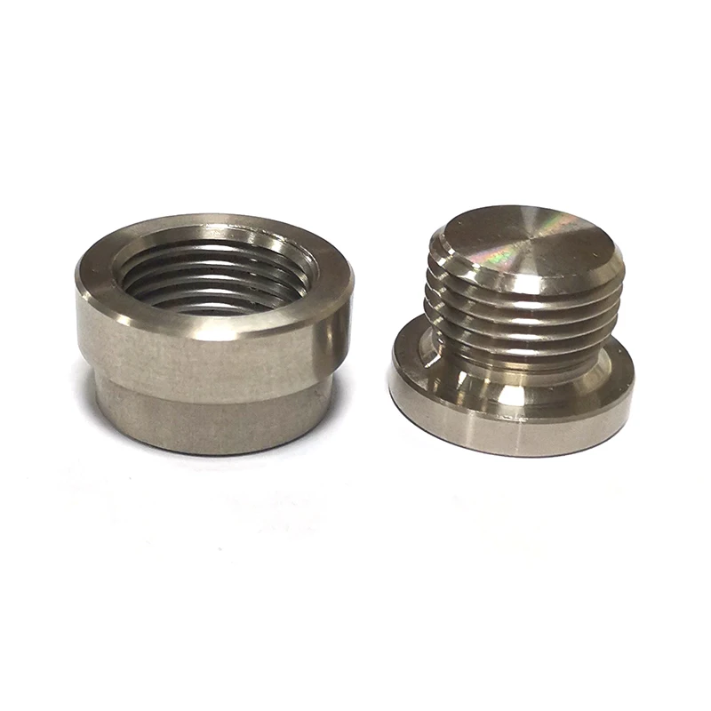 Product High Durability Practical Round stainless steel Oxygen Sensor Weld Nut Plug combination For Sale
