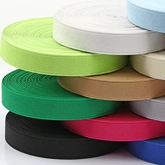 Wholesale Elastic Webbing, Multi Colors Thicken Version Knitted Power Webbing Band