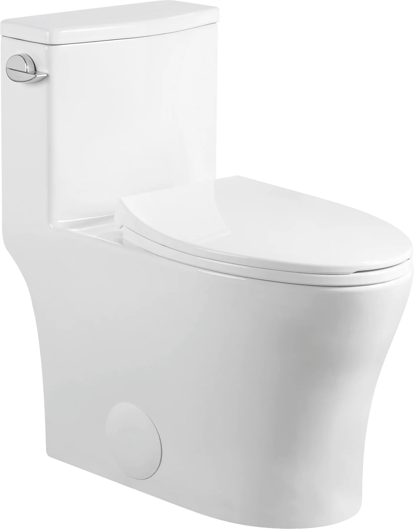Ceramic Smart Rimless Elongated Siphon One Piece Toilet