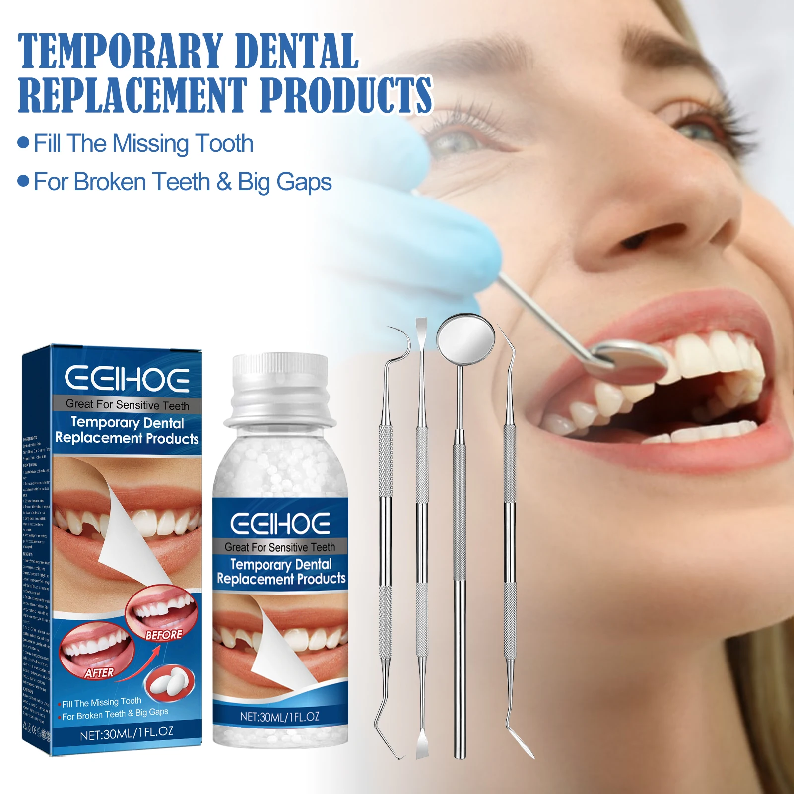 Trending products 2024 dental palfique lx5 resin-based dental restorative white dental restorative instrument set