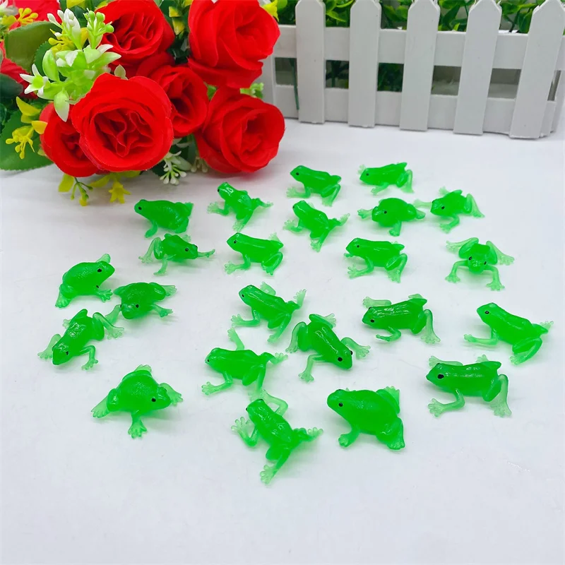 5cm Floating Water Rubber Simulation float frog toy Aquarium Kids Toy Decoration Bath funny toys