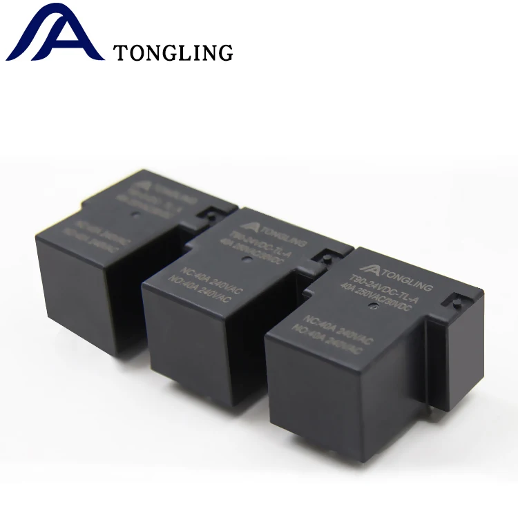 TONGLING JQX-15F T90  5V 6V 9V 12V 24V 40 Amperios 4Pin High Power Relay For PCB