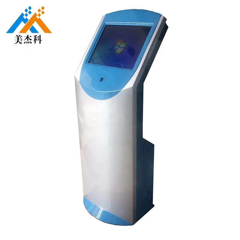 19-Inch Self-Service Kiosk PC with Multitouch Infrared Touch Screen and Fingerprint Reader Advertising Equipment