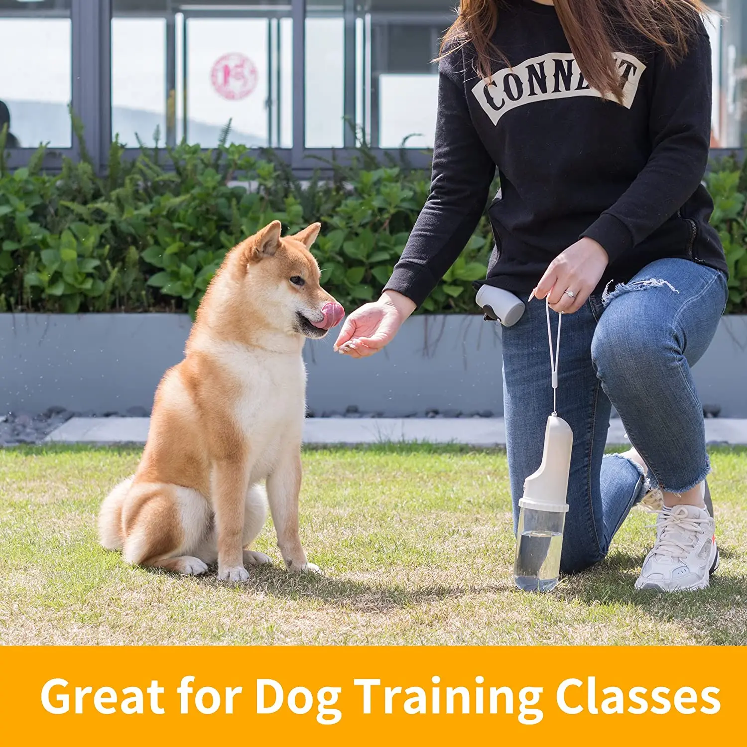 Leak Poof Plastic Dog Drinking Water Dispenser Travel Walking for Dogs Drinking Water Bottle