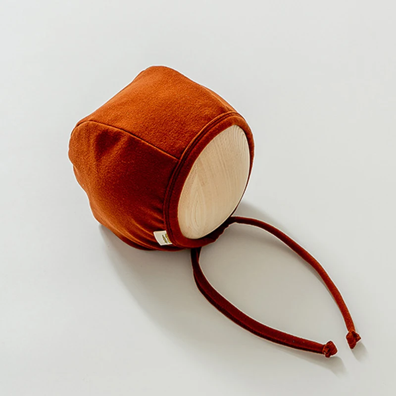 Solid Color Korean Style Photography Props Baby Autumn Winter Hat Cotton Bonnet Wholesale Cotton Hats
