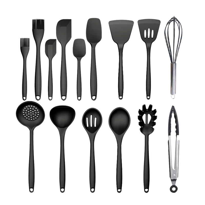 
Amazon Top Selling Kitchen Utensils Accessories Silicone Suit cookware set 16 pcs Spatulas kitchenware set 