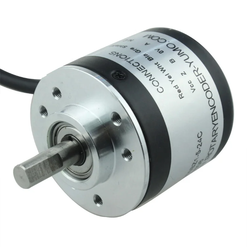 ISC3806 6 мм 500P/R черный металл IP51 сплошной вал инкрементный роторный кодер