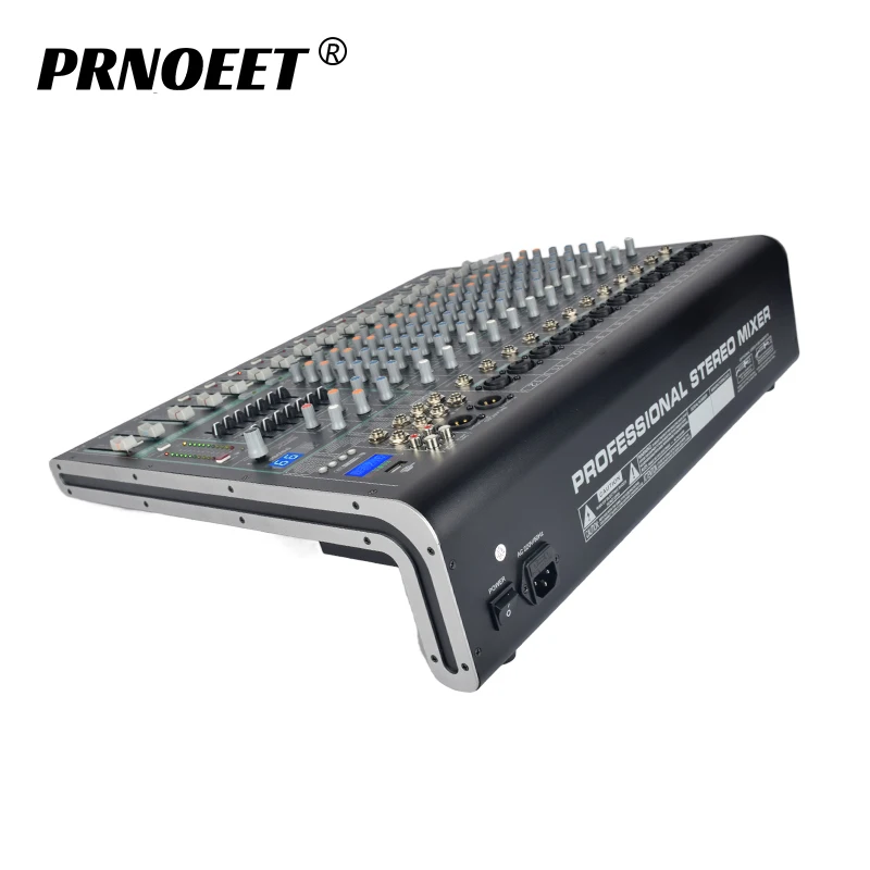 hot Selling 12 channels High-speed electric  App control sound live audio console mixer