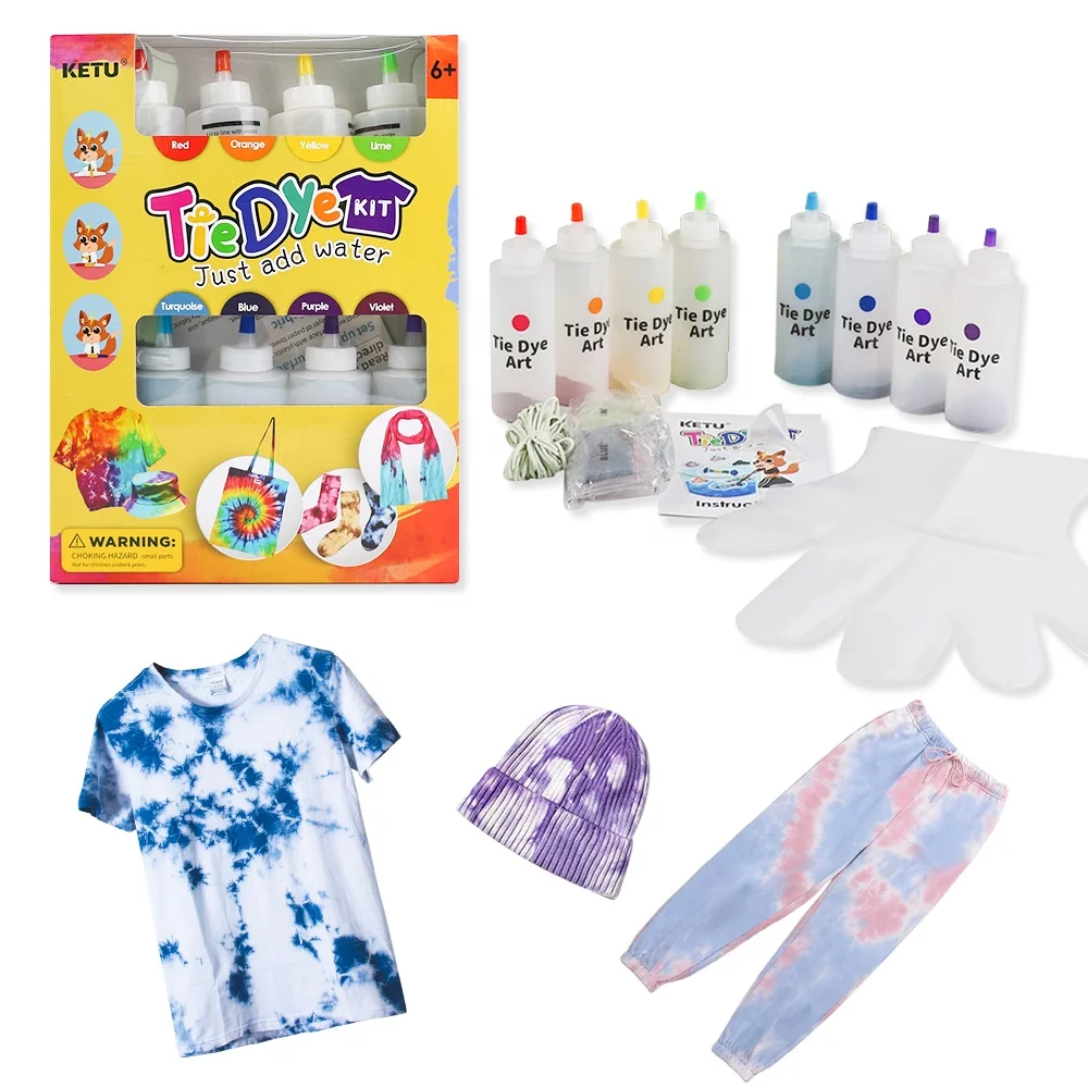 Набор DIY Tie dye для вечеринки доступен в индивидуальной
