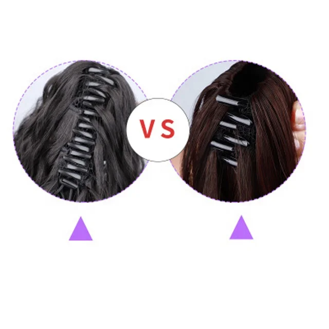 Manufacturers Wholesale Ponytail Grab Pony Tail Wig ,Braid Corn Ironing Wigs,  Piece Web Celebrity Binding Style Long Curly Hair