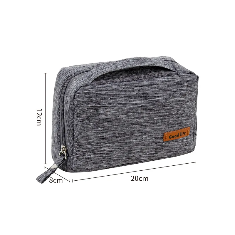 Multifunctional travel digital cable storage bag lightweight waterproof travel electronic accessories organizer pouch