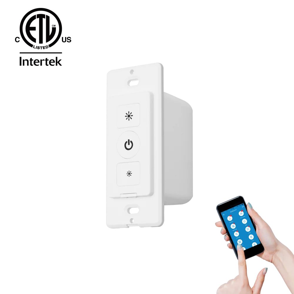 120-277V 300W Load Tuya Smart In-wall Dimmer Alexa Google Home WIFI Dimmer Switch