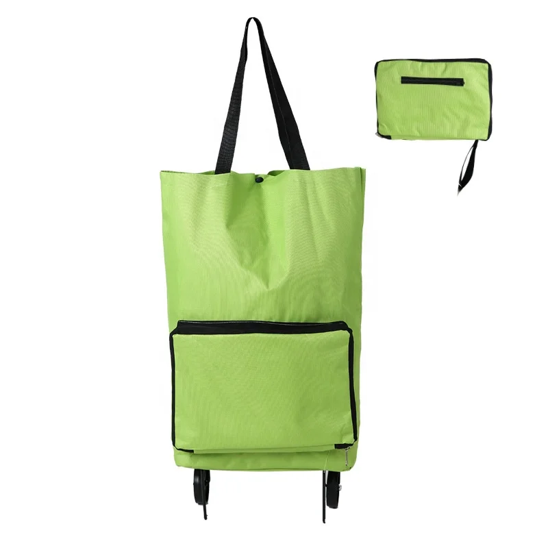 Shopping Trolley Bag Portable Tote Bag Shopping Cart Grocery Bags with Wheels Rolling Grocery Cart Shopping Carts Folding