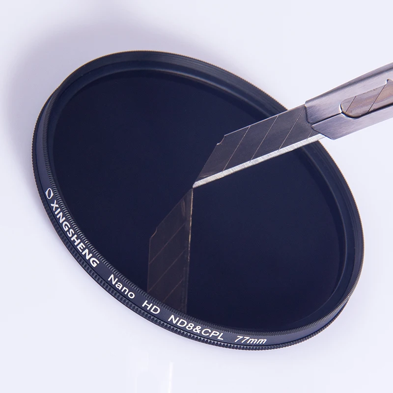 77mm Camera optical lens multi functional ND with Polarizing effect ND8&CPL Filter