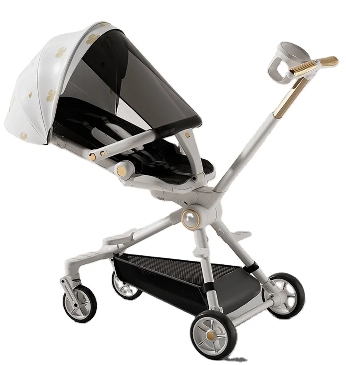 Infant slipper car can sit or lie down lightweight foldable 360 degree steering baby children high landscape stroller