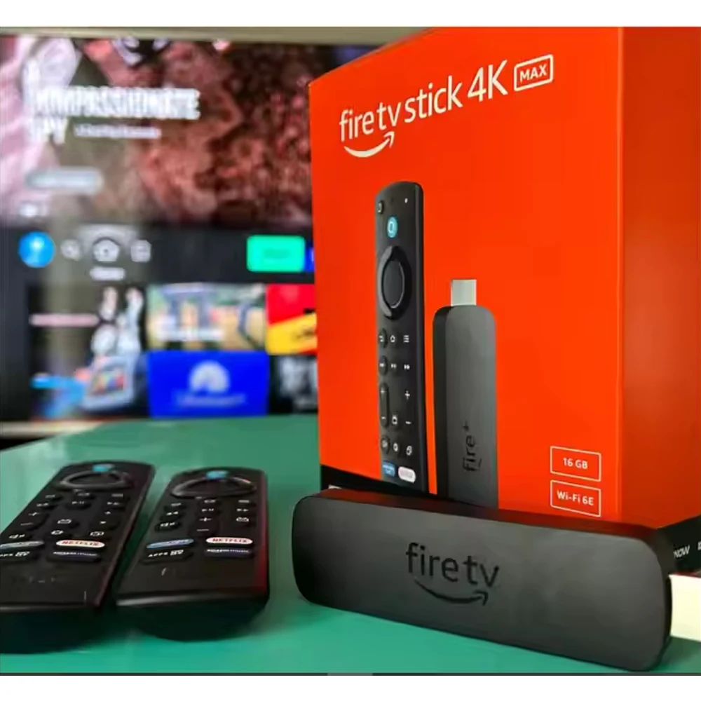 Высокое качество Amazonn Fire TV Stick 4K Max потоковое устройство | Поддерживает Wi-Fi 6E