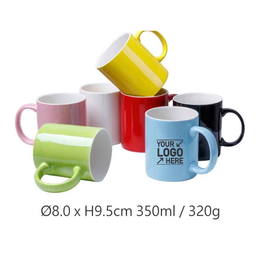 11oz Coffee Mugs Custom Logo Matte Black Ceramic Cup Promotion Glossy Ceramic Mug Advertising Gift Mugs Custom Printing Cups