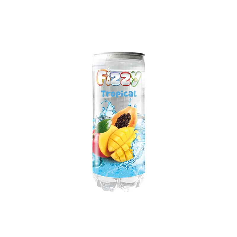 Hot selling 300ml * 24 can soda bubble water fruit flavor carbonated