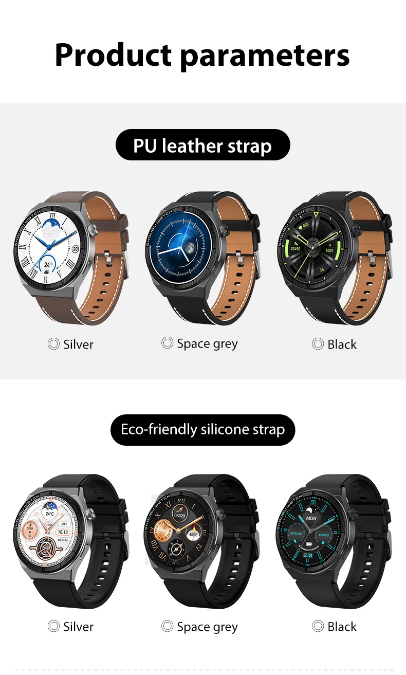 Hot selling ET 3 PRO Smart watch 1.32 inch round screen wireless charging heart rate monitor blood pressure smart watch