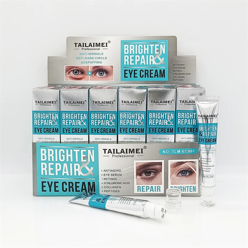 EC001 Hot Wholesale Anti Aging Brighten Repair Eye Cream For Dark Circles And Puffiness Under Eye Cream Wrinkle Creams