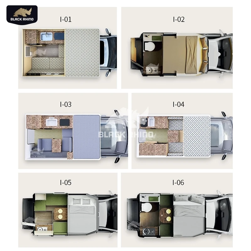 Famous luxury china luxury rv off road rv for pickup